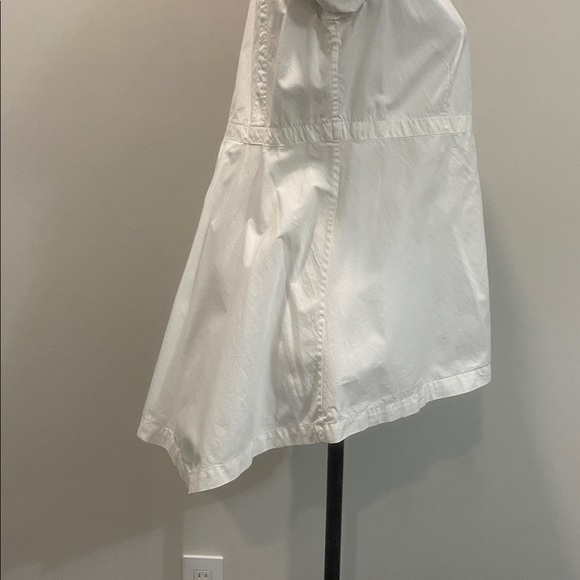 Diesel White Layered Peplum Shirt Snap Front Size medium - Picture 10 of 14